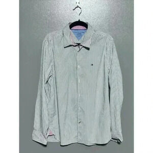 Tommy Hilfiger, Long Sleeve, Slim Fit, Large,‎ Button Down Shirt.